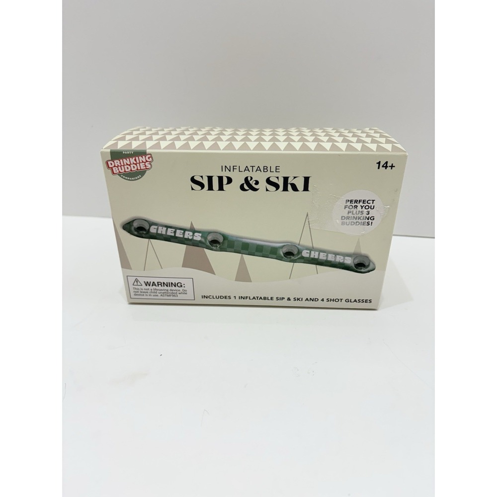 Sip & Ski, Includes 1 Inflatable And 4 Shot Glasses.